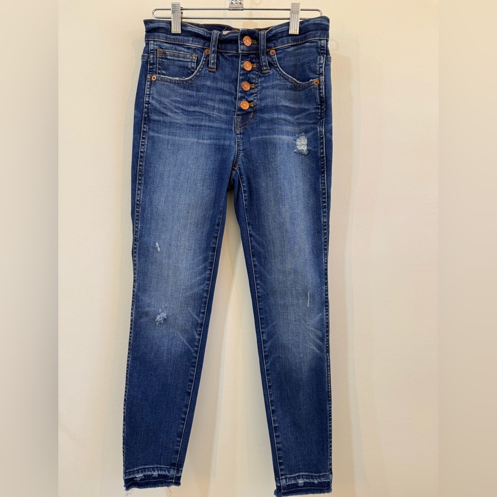 Madewell High Rise distressed Skinny Jeans